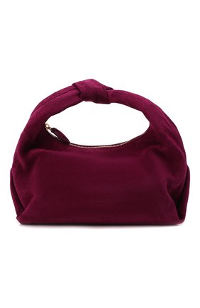 Женская сумка beatrice small KHAITE фиолетового цвета, арт. H6001-710/SMALL | Фото 1 (Размер: small; Материал: Натуральная кожа, Натуральная замша; Сумки-технические: Сумки top-handle)