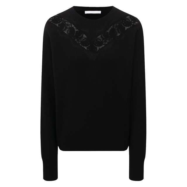 Пуловер из шерсти и кашемира BOSS черного цвета