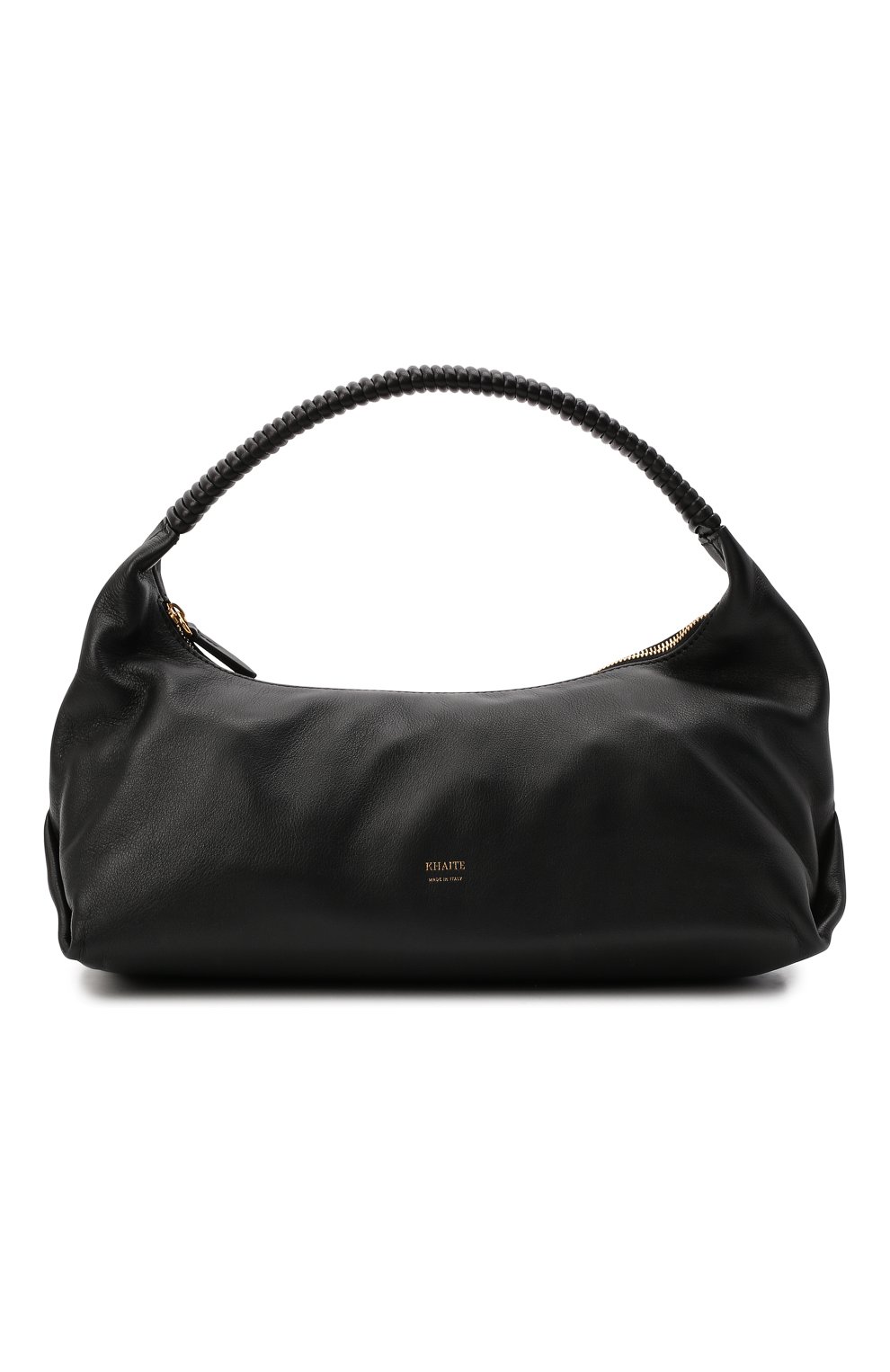 Женская сумка remi KHAITE черного цвета, арт. H6000-735/REMI | Фото 1 (Сумки-технические: Сумки top-handle; Размер: medium; Материал: Натуральная кожа)
