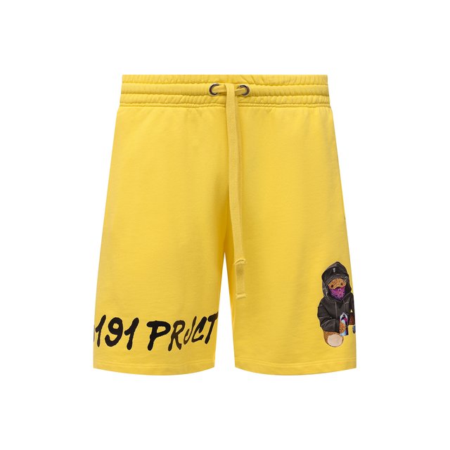Хлопковые шорты Diego Venturino SS22-DV SRT PGB, цвет жёлтый, размер 50