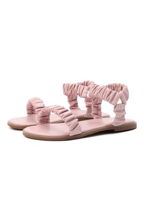 Детские кожаные сандалии AGE OF INNOCENCE светло-розового цвета, арт. 000233/KYLE/32-38 | Фото 1 (Материал внутренний: Натуральная кожа; Материал внешний: Кожа)
