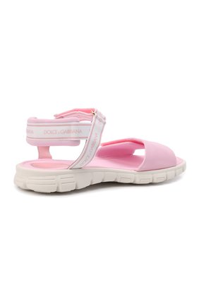 Мужского сандалии DOLCE & GABBANA розового цвета по цене 28500 руб., арт. DA5061/AY233/37-39 | Фото 3 Мужского сандалии DOLCE & GABBANA розового цвета, арт. DA5061/AY233/37-39 | Фото 3 (Материал внешний: Текстиль; Материал внутренний: Текстиль)