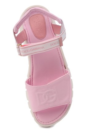 Мужского сандалии DOLCE & GABBANA розового цвета по цене 28500 руб., арт. DA5061/AY233/37-39 | Фото 4 Мужского сандалии DOLCE & GABBANA розового цвета, арт. DA5061/AY233/37-39 | Фото 4 (Материал внешний: Текстиль; Материал внутренний: Текстиль)