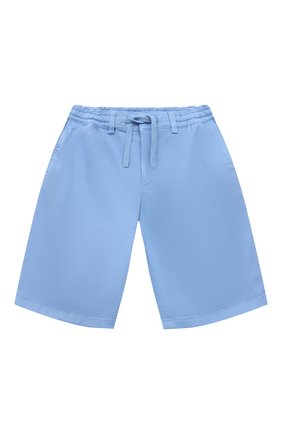 Детские хлопковые шорты DOLCE & GABBANA голубого цвета, арт. L42Q95/LY051/8-14 | Фото 1 (Материал внешний: Хлопок; Мальчики Кросс-КТ: Шорты-одежда; Случай: Повседневный; Региональные ограничения белый список (Axapta Mercury): RU)