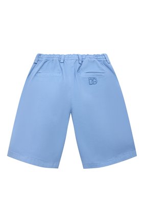 Детские хлопковые шорты DOLCE & GABBANA голубого цвета, арт. L42Q95/LY051/8-14 | Фото 2 (Материал внешний: Хлопок; Мальчики Кросс-КТ: Шорты-одежда; Случай: Повседневный; Региональные ограничения белый список (Axapta Mercury): RU)