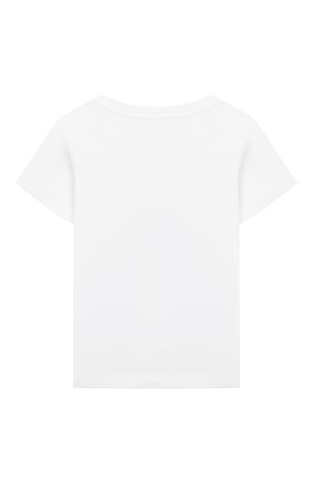 Детский хлопковая футболка IL GUFO белого цвета, арт. P22TS350M0014/3M-9M | Фото 2 (Кросс-КТ НВ: Футболка)