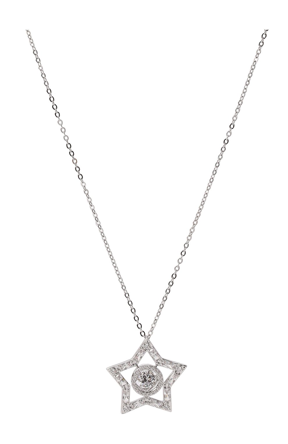 Женская кулон на цепочке stella SWAROVSKI серебряного цвета, арт. 5617919 | Фото 3 (Материал: Металл)