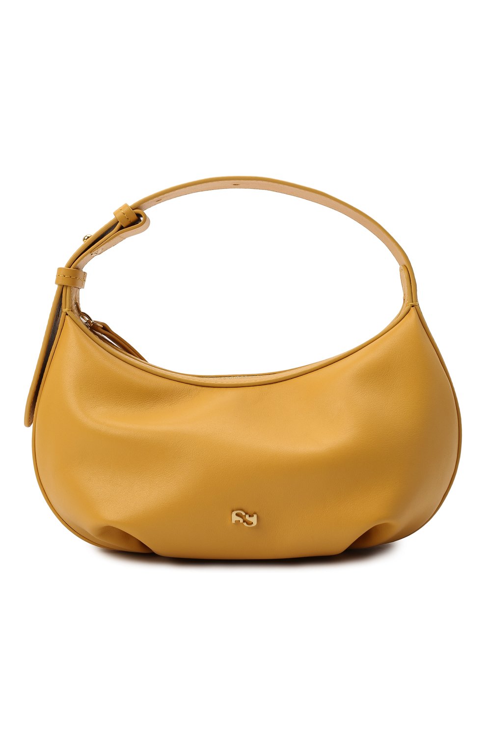 Женская сумка puff YUZEFI желтого цвета, арт. YUZRS22-HB-PF-21 | Фото 1 (Сумки-технические: Сумки top-handle; Размер: medium; Материал: Натуральная кожа; Региональные ограничения белый список (Axapta Mercury): RU)