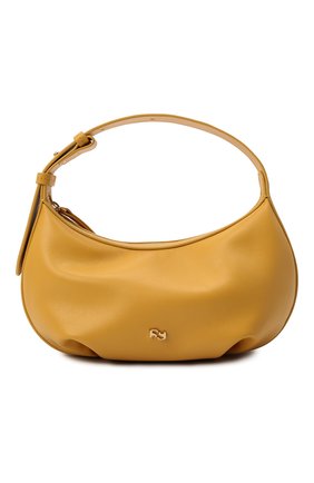 Женская сумка puff YUZEFI желтого цвета, арт. YUZRS22-HB-PF-21 | Фото 1 (Материал: Натуральная кожа; Размер: medium; Сумки-технические: Сумки top-handle; Региональные ограничения белый список (Axapta Mercury): RU)