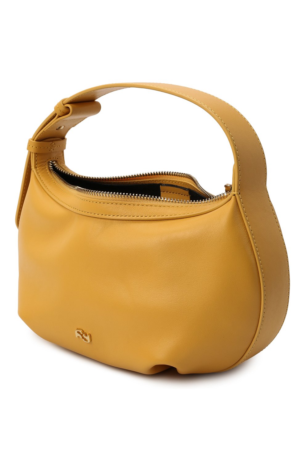 Женская сумка puff YUZEFI желтого цвета, арт. YUZRS22-HB-PF-21 | Фото 5 (Сумки-технические: Сумки top-handle; Размер: medium; Материал: Натуральная кожа; Региональные ограничения белый список (Axapta Mercury): RU)