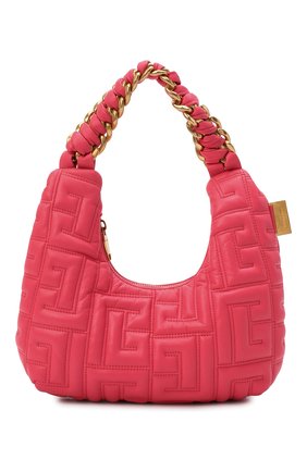 Женская сумка hobo mini BALMAIN розового цвета, арт. XN1BG708/LNPQ | Фото 1 (Материал: Натуральная кожа; Размер: mini; Сумки-технические: Сумки top-handle; Региональные ограничения белый список (Axapta Mercury): RU)