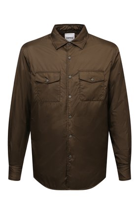 Мужская утепленная куртка-рубашка ASPESI хаки цвета, арт. S2 I I029 7961 | Фото 1 (Рукава: Длинные; Длина (верхняя одежда): Короткие; Материал внешний: Синтетический материал; Материал подклада: Синтетический материал; Мужское Кросс-КТ: утепленные куртки; Кросс-КТ: Куртка; Стили: Кэжуэл, Милитари)