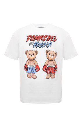 Мужская хлопковая футболка DOMREBEL белого цвета по цене 14400 руб., арт. BEAR DU0/0VER TEE | Фото 1 Мужская хлопковая футболка DOMREBEL белого цвета, арт. BEAR DU0/0VER TEE | Фото 1 (Материал внешний: Хлопок; Длина (для топов): Стандартные; Рукава: Короткие; Принт: С принтом; Стили: Гранж)