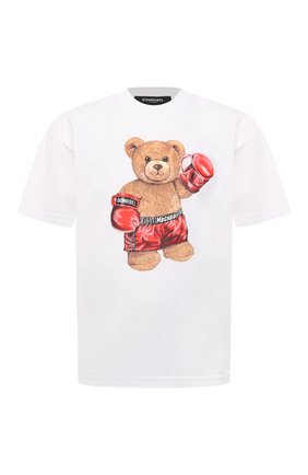 Мужская хлопковая футболка DOMREBEL белого цвета по цене 14400 руб., арт. BIG BEAR/0VER TEE | Фото 1 Мужская хлопковая футболка DOMREBEL белого цвета, арт. BIG BEAR/0VER TEE | Фото 1 (Материал внешний: Хлопок; Рукава: Короткие; Длина (для топов): Стандартные; Принт: С принтом; Стили: Гранж)