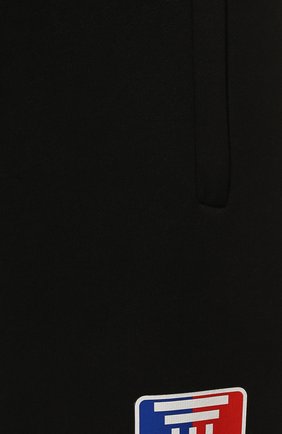 Мужские хлопковые джоггеры DIEGO VENTURINO черного цвета, арт. SS22-DV PNT SDI91 | Фото 5 (Длина (брюки, джинсы): Стандартные; Материал внешний: Хлопок; Стили: Спорт-шик; Силуэт М (брюки): Джоггеры)