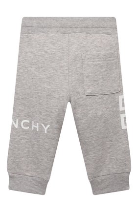 Детские хлопковые джоггеры GIVENCHY серого цвета по цене 22900 руб., арт. H04123 | Фото 2 Детские хлопковые джоггеры GIVENCHY серого цвета, арт. H04123 | Фото 2 (Кросс-КТ НВ: Джоггеры)