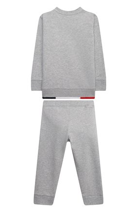 Детский комплект из свитшота и брюк MONCLER серого цвета, арт. H1-951-8M000-26-809AC | Фото 2 (Кросс-КТ НВ: Костюм)