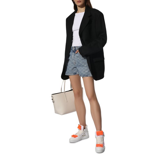 фото Комбинированные кеды off-white