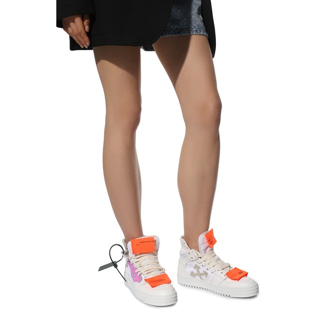 фото Комбинированные кеды off-white