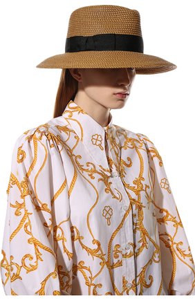 Женская шляпа ERIC JAVITS темно-бежевого цвета, арт. 13753NABL | Фото 2 (Материал: Синтетический материал, Пластик, Текстиль)