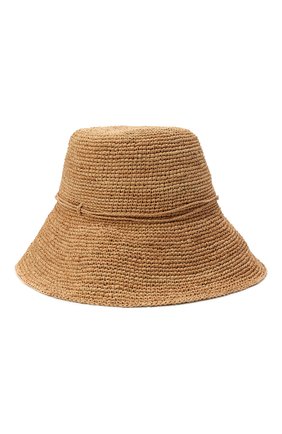 Женская шляпа SANS-ARCIDET темно-бежевого цвета, арт. FANY HAT MA S22/58 | Фото 1 (Материал: Растительное волокно)