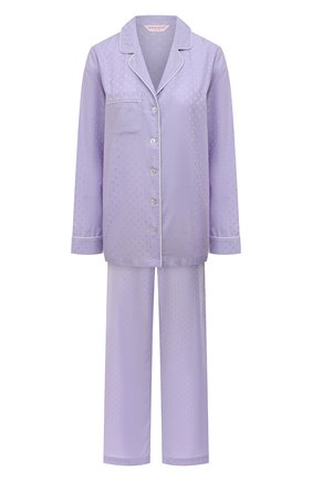 Женская хлопковая пижама DEREK ROSE сиреневого цвета, арт. 2012-KATE007 | Фото 1 (Длина Ж (юбки, платья, шорты): Мини; Длина (для топов): Удлиненные; Материал внешний: Хлопок; Рукава: Длинные; Длина (брюки, джинсы): Стандартные; Региональные ограничения белый список (Axapta Mercury): RU)