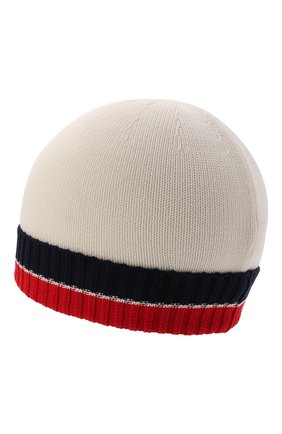 Детского хлопковая шапка MONCLER белого цвета, арт. H1-954-3B000-08-M1367 | Фото 2 (Материал: Текстиль, Хлопок)