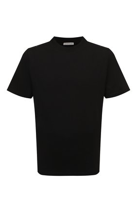 Мужская хлопковая футболка MONCLER черного цвета, арт. H1-091-8C000-13-829H8 | Фото 1 (Материал внешний: Хлопок; Рукава: Короткие; Длина (для топов): Стандартные; Принт: Без принта; Стили: Кэжуэл)
