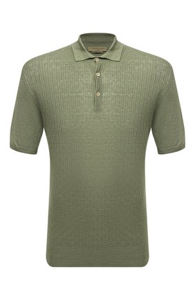 Мужское льняное поло CORNELIANI хаки цвета по цене 44350 руб., арт. 89M572-2125146/00 | Фото 1 Мужское льняное поло CORNELIANI хаки цвета, арт. 89M572-2125146/00 | Фото 1 (Длина (для топов): Стандартные; Материал внешний: Лен; Рукава: Короткие; Кросс-КТ: Трикотаж; Застежка: Пуговицы; Стили: Кэжуэл, Милитари)