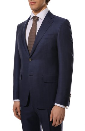 Мужской шерстяной костюм CANALI темно-синего цвета по цене 228000 руб., арт. 13280/31/BX02793 | Фото 2 Мужской шерстяной костюм CANALI темно-синего цвета, арт. 13280/31/BX02793 | Фото 2 (Рукава: Длинные; Материал внешний: Шерсть; Материал подклада: Купро; Костюмы М: Однобортный; Стили: Классический)