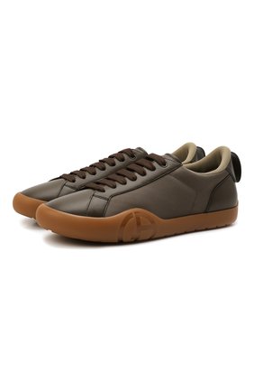 Мужские комбинированные кеды GIORGIO ARMANI хаки цвета по цене 66750 руб., арт. X2X159/XN152 | Фото 1 Мужские комбинированные кеды GIORGIO ARMANI хаки цвета, арт. X2X159/XN152 | Фото 1 (Материал внешний: Текстиль; Материал внутренний: Текстиль, Натуральная кожа; Подошва: Плоская; Материал утеплителя: Без утеплителя; толщина подошвы: 2,1; ширина носка стельки: 9,6)