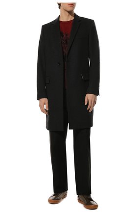 Мужские комбинированные кеды GIORGIO ARMANI хаки цвета по цене 66750 руб., арт. X2X159/XN152 | Фото 2 Мужские комбинированные кеды GIORGIO ARMANI хаки цвета, арт. X2X159/XN152 | Фото 2 (Материал внешний: Текстиль; Материал внутренний: Текстиль, Натуральная кожа; Подошва: Плоская; Материал утеплителя: Без утеплителя; толщина подошвы: 2,1; ширина носка стельки: 9,6)