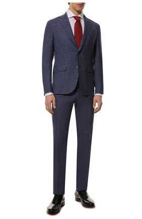 Мужской костюм из шерсти и шелка CORNELIANI темно-синего цвета по цене 185500 руб., арт. 897Y82-2117400/92 | Фото 1 Мужской костюм из шерсти и шелка CORNELIANI темно-синего цвета, арт. 897Y82-2117400/92 | Фото 1 (Материал внешний: Шерсть; Материал подклада: Вискоза; Рукава: Длинные; Костюмы М: Однобортный; Стили: Классический; Региональные ограничения белый список (Axapta Mercury): RU)