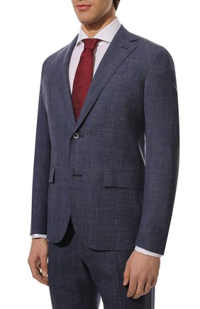 Мужской костюм из шерсти и шелка CORNELIANI темно-синего цвета по цене 185500 руб., арт. 897Y82-2117400/92 | Фото 2 Мужской костюм из шерсти и шелка CORNELIANI темно-синего цвета, арт. 897Y82-2117400/92 | Фото 2 (Материал внешний: Шерсть; Материал подклада: Вискоза; Рукава: Длинные; Костюмы М: Однобортный; Стили: Классический; Региональные ограничения белый список (Axapta Mercury): RU)