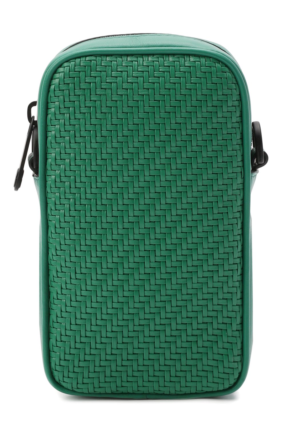 Мужская кожаная сумка ERMENEGILDO ZEGNA зеленого цвета, арт. C1610P-LHPTA | Фото 1 (Материал: Натуральная кожа; Размер: mini; Ремень/цепочка: На ремешке)