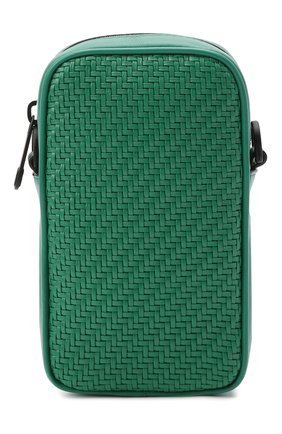 Мужская кожаная сумка ERMENEGILDO ZEGNA зеленого цвета, арт. C1610P-LHPTA | Фото 1 (Размер: mini; Ремень/цепочка: На ремешке; Материал: Натуральная кожа)