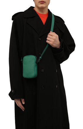 Мужская кожаная сумка ERMENEGILDO ZEGNA зеленого цвета по цене 84050 руб., арт. C1610P-LHPTA | Фото 2 Мужская кожаная сумка ERMENEGILDO ZEGNA зеленого цвета, арт. C1610P-LHPTA | Фото 2 (Материал: Натуральная кожа; Размер: mini; Ремень/цепочка: На ремешке)