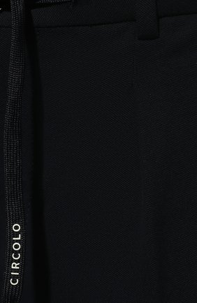 Мужские хлопковые брюки CIRCOLO 1901 темно-синего цвета, арт. CN3341 | Фото 5 (Длина (брюки, джинсы): Стандартные; Случай: Повседневный; Материал внешний: Хлопок; Стили: Кэжуэл)