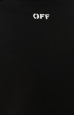 Женская водолазка OFF-WHITE черного цвета, арт. 0WAD137C99JER001 | Фото 5 (Женское Кросс-КТ: Водолазка-одежда; Рукава: Короткие; Материал внешний: Синтетический материал; Длина (для топов): Стандартные; Стили: Спорт-шик)