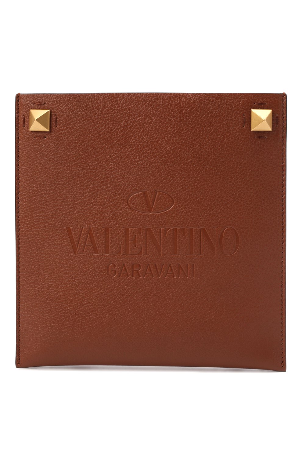 Мужская кожаная сумка identity VALENTINO коричневого цвета, арт. XY2B0A82/ZBT | Фото 1 (Материал: Натуральная кожа; Ремень/цепочка: На ремешке; Размер: small)
