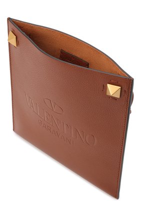 Мужская кожаная сумка identity VALENTINO коричневого цвета по цене 108000 руб., арт. XY2B0A82/ZBT | Фото 5 Мужская кожаная сумка identity VALENTINO коричневого цвета, арт. XY2B0A82/ZBT | Фото 5 (Материал: Натуральная кожа; Ремень/цепочка: На ремешке; Размер: small)