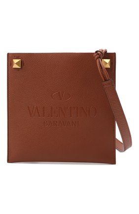 Мужская кожаная сумка identity VALENTINO коричневого цвета по цене 108000 руб., арт. XY2B0A82/ZBT | Фото 6 Мужская кожаная сумка identity VALENTINO коричневого цвета, арт. XY2B0A82/ZBT | Фото 6 (Материал: Натуральная кожа; Ремень/цепочка: На ремешке; Размер: small)