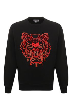 Мужской хлопковый свитшот the year of the tiger KENZO черного цвета по цене 29950 руб., арт. FC55SW120CMB | Фото 1 Мужской хлопковый свитшот the year of the tiger KENZO черного цвета, арт. FC55SW120CMB | Фото 1 (Рукава: Длинные; Материал внешний: Хлопок; Длина (для топов): Стандартные; Мужское Кросс-КТ: свитшот-одежда; Принт: С принтом; Стили: Кэжуэл)
