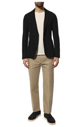 Мужские замшевые дерби GIORGIO ARMANI темно-синего цвета по цене 71850 руб., арт. X2C686/XAT13 | Фото 2 Мужские замшевые дерби GIORGIO ARMANI темно-синего цвета, арт. X2C686/XAT13 | Фото 2 (Материал внутренний: Натуральная кожа; Материал внешний: Кожа, Замша; Стили: Классический)