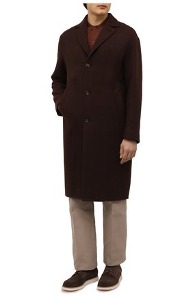 Мужские замшевые дерби GIORGIO ARMANI коричневого цвета, арт. X2C686/XAT13 | Фото 2 (Материал внутренний: Натуральная кожа; Материал внешний: Кожа, Замша; Стили: Классический; ширина носка стельки: 9,3)