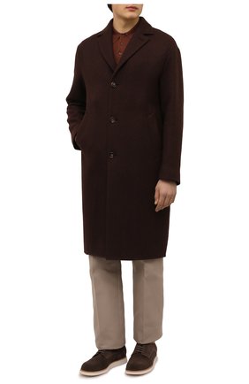 Мужские замшевые дерби GIORGIO ARMANI коричневого цвета по цене 71850 руб., арт. X2C686/XAT13 | Фото 2 Мужские замшевые дерби GIORGIO ARMANI коричневого цвета, арт. X2C686/XAT13 | Фото 2 (Материал внутренний: Натуральная кожа; Материал внешний: Кожа, Замша; Стили: Классический; ширина носка стельки: 9,3)