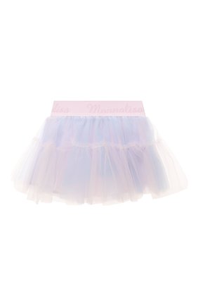 Детская юбка MONNALISA голубого цвета, арт. 379GON | Фото 1
