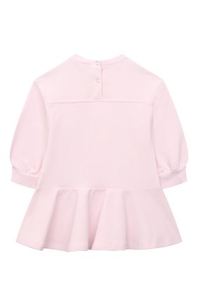Женский хлопковое платье MONNALISA светло-розового цвета, арт. 399901 | Фото 2