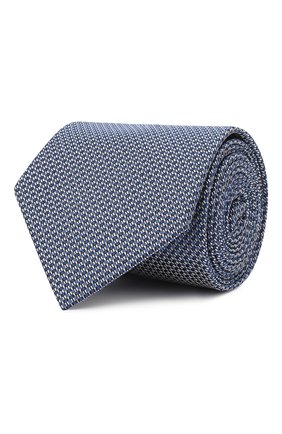 Мужской шелковый галстук BRIONI синего цвета, арт. 062I00/P1434 | Фото 1 (Материал: Текстиль, Шелк; Принт: С принтом; Региональные ограничения белый список (Axapta Mercury): RU)