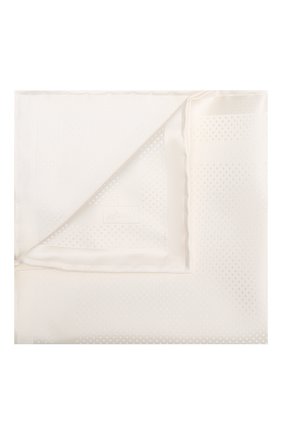 Мужской шелковый платок BRIONI белого цвета, арт. 071000/P1407 | Фото 1 (Материал: Шелк, Текстиль)